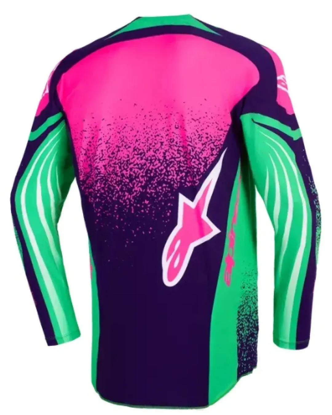 Мотокрос джърси Alpinestars TECHSTAR NOMUR PURPLE/GREEN/PINK