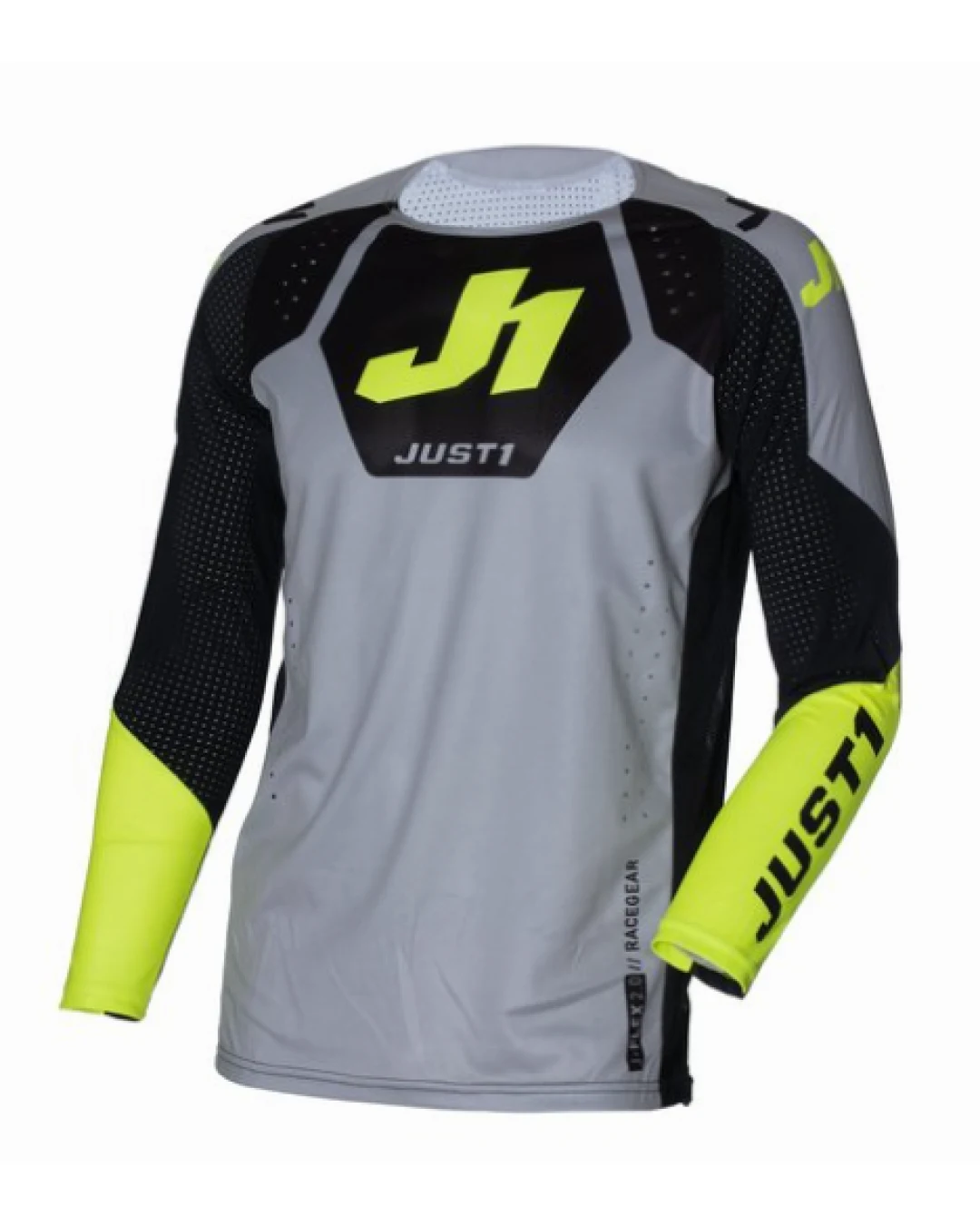 Мотокрос джърси Just1 J-Flex 2.0 District Grey/Yellow Fluo/Black