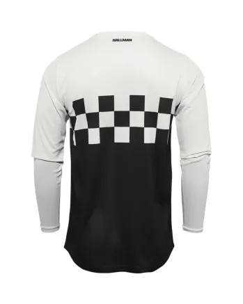Мотокрос джърси THOR HALLMAN DIFFER CHEQ BLACK/WHITE