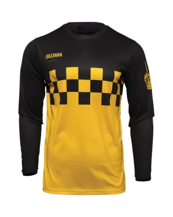 Мотокрос джърси THOR HALLMAN DIFFER CHEQ YELLOW/BLACK