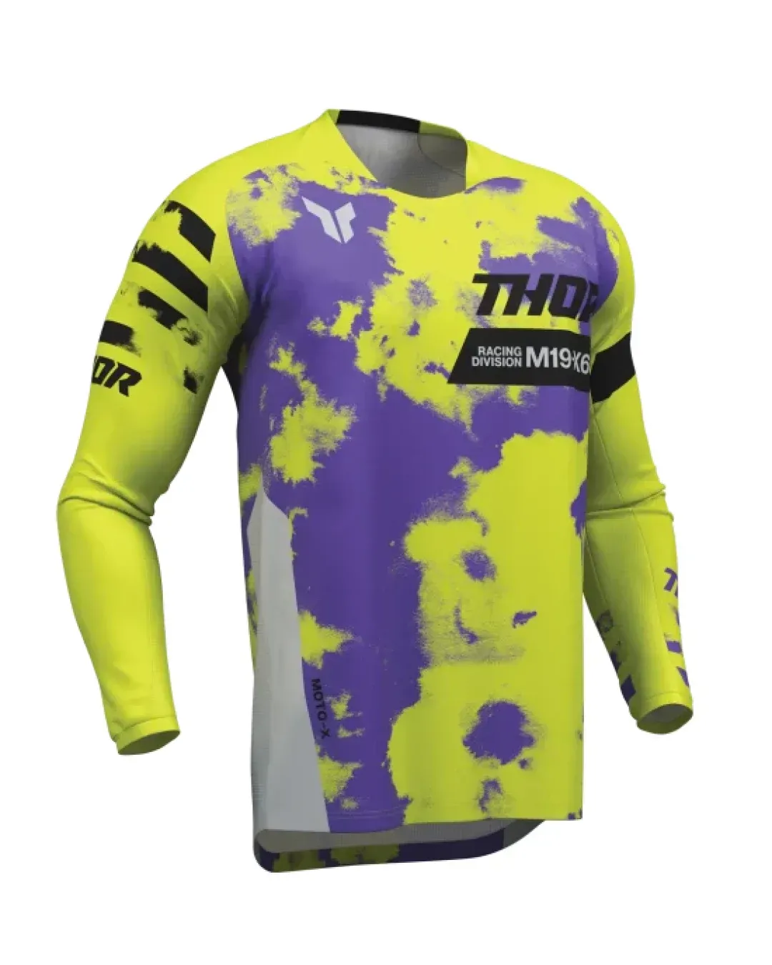 Мотокрос джърси THOR LAUNCHMODE BLEACH GRAY/ACID