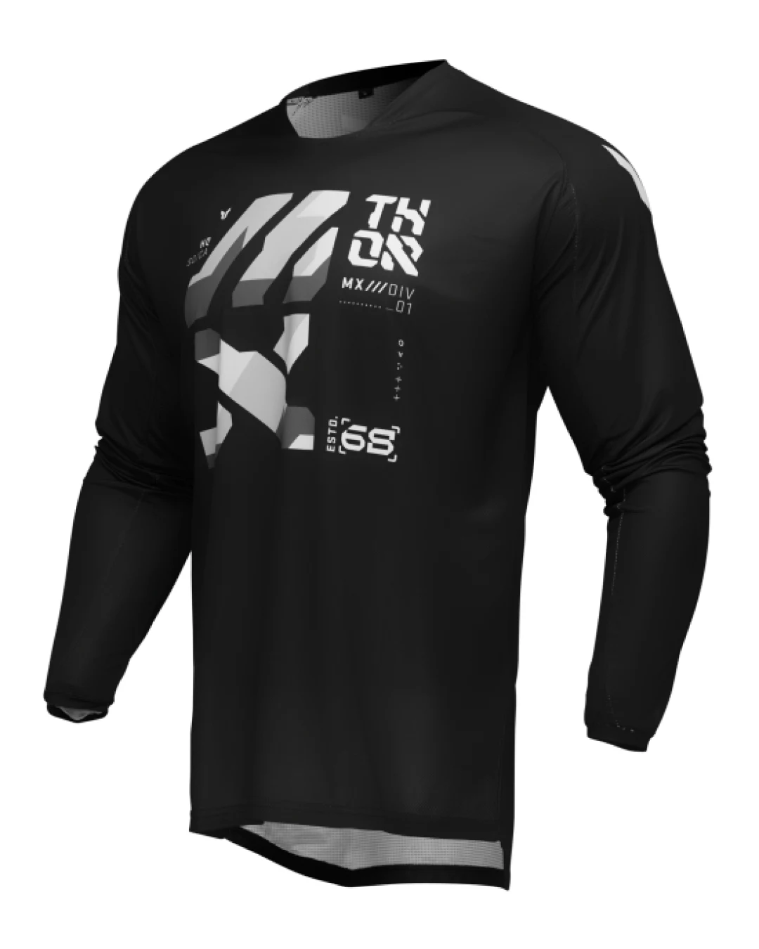 Мотокрос джърси THOR LAUNCHMODE BRAVE BLACK