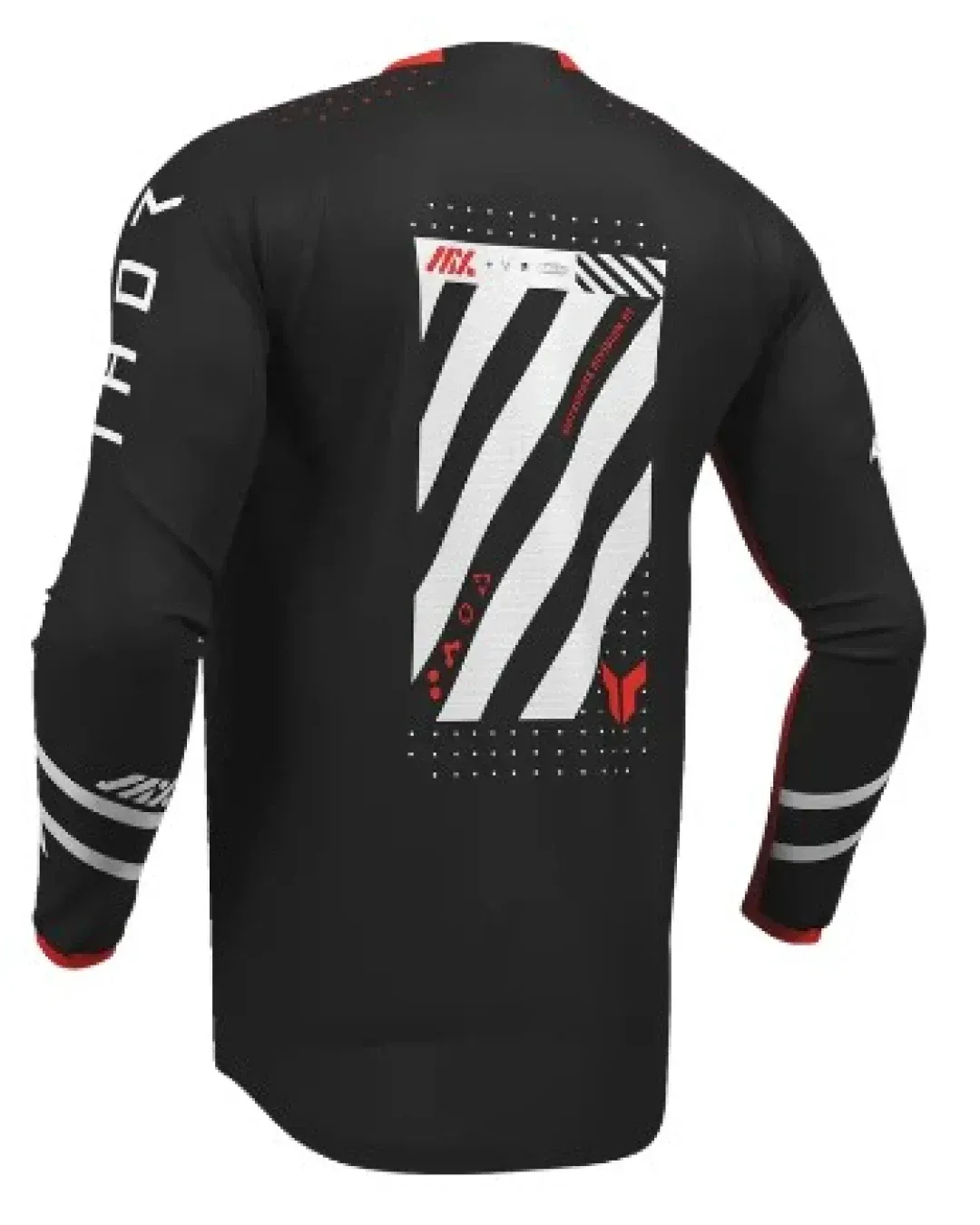 Мотокрос джърси THOR LAUNCHMODE FUTURA BLK/RED