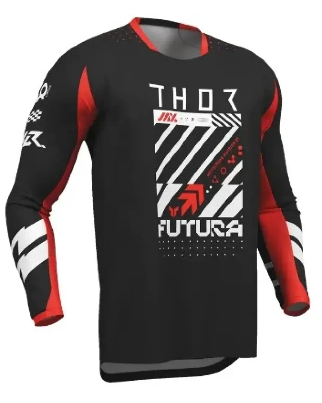 Мотокрос джърси THOR LAUNCHMODE FUTURA BLK/RED