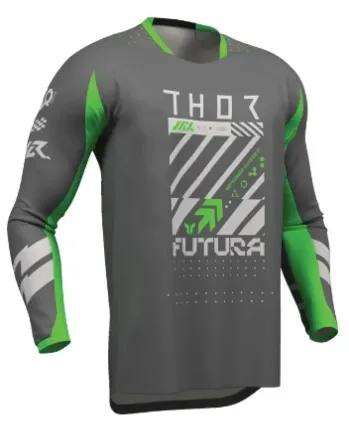 Мотокрос джърси THOR LAUNCHMODE FUTURA CHAR/GRN