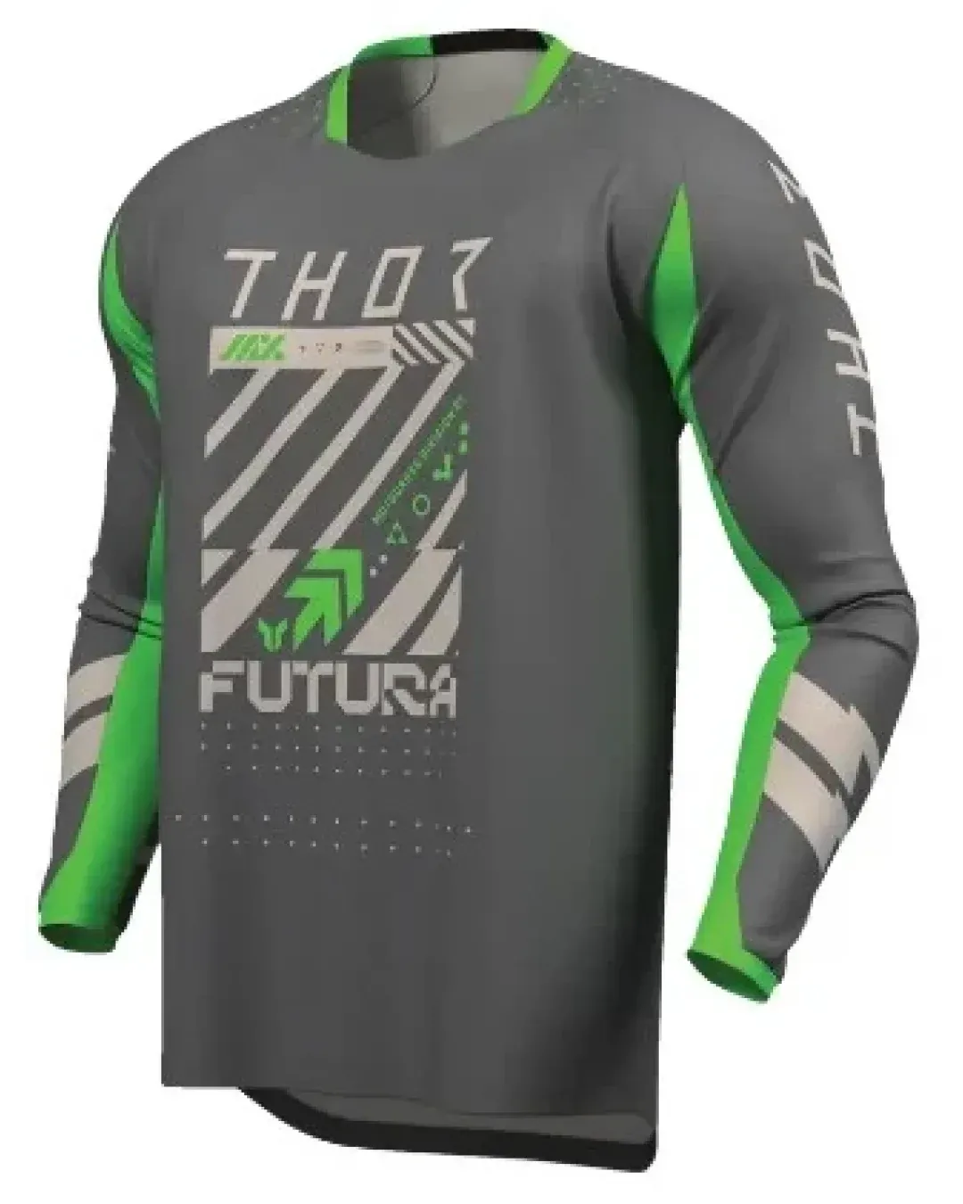 Мотокрос джърси THOR LAUNCHMODE FUTURA CHAR/GRN