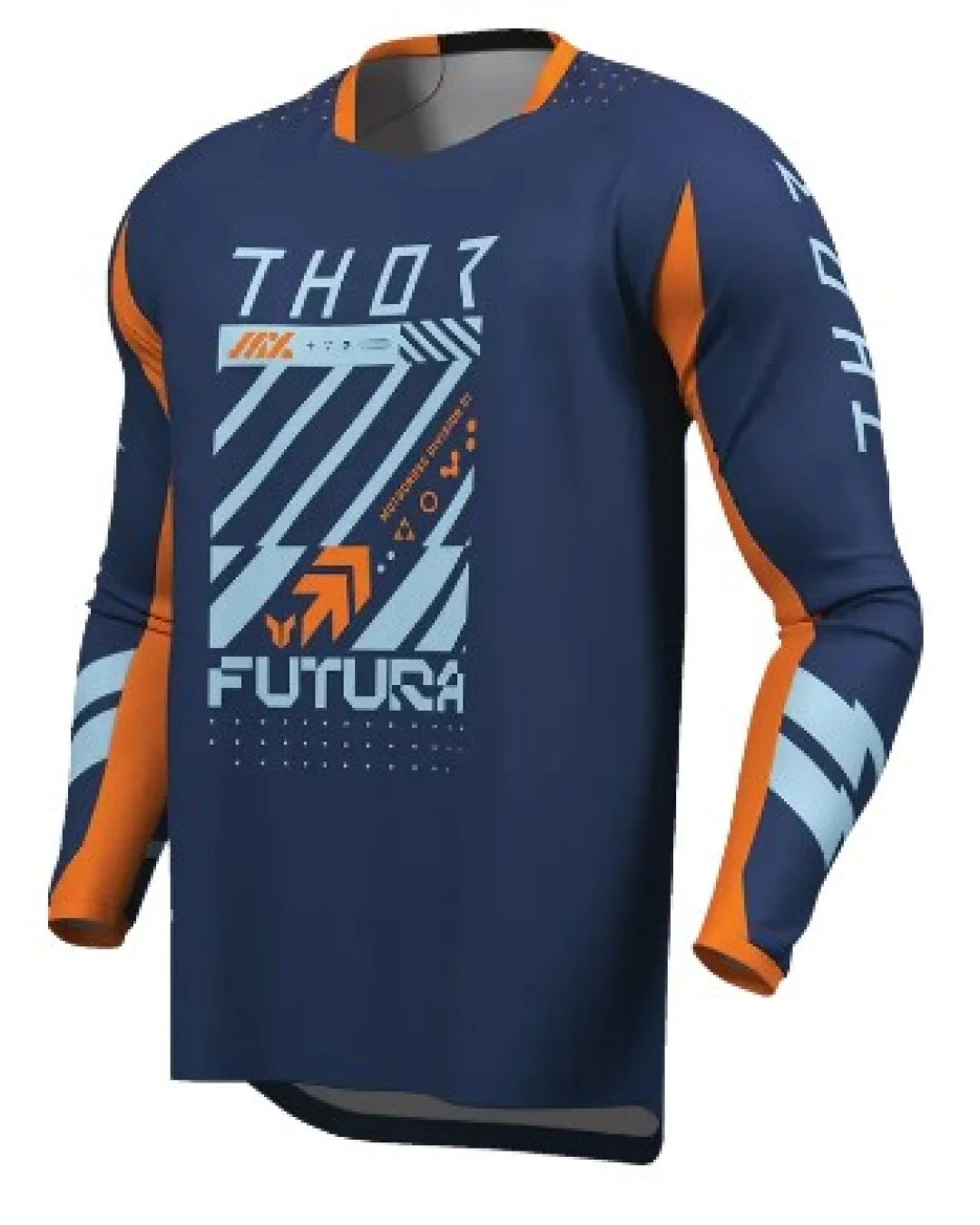 Мотокрос джърси THOR LAUNCHMODE FUTURA NV/ORG
