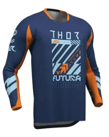 Мотокрос джърси THOR LAUNCHMODE FUTURA NV/ORG