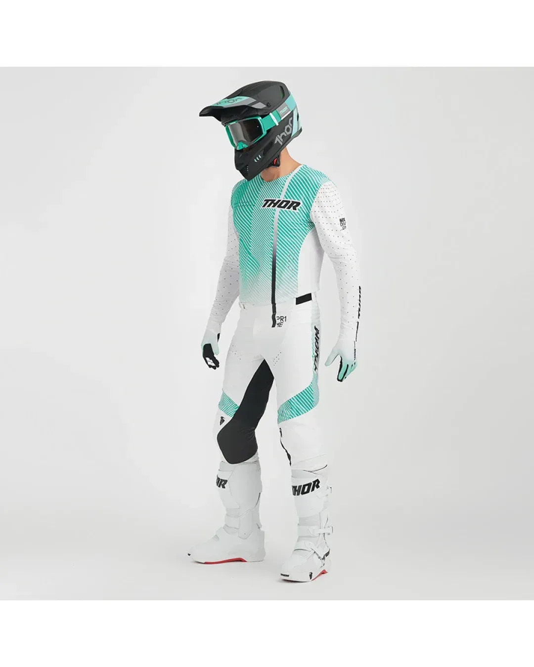 Мотокрос джърси THOR PRIME TECH WHITE/TEAL