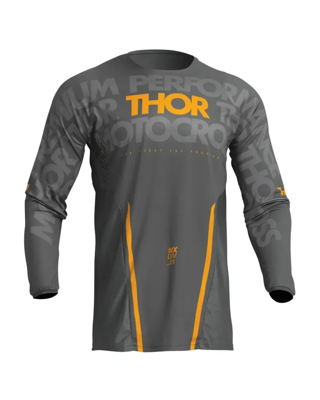 Мотокрос джърси THOR PULSE MONO DARK GRAY/YELLOW