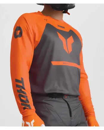 Мотокрос джърси THOR RIDEMODE MENACE ORANGE/CHAR