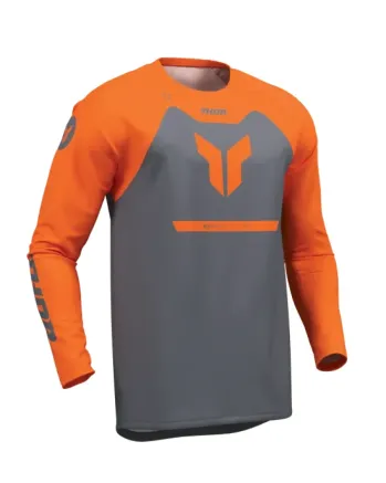 Мотокрос джърси THOR RIDEMODE MENACE ORANGE/CHAR