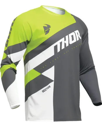 Мотокрос джърси THOR SECTOR CHECKER GRAY/ACID