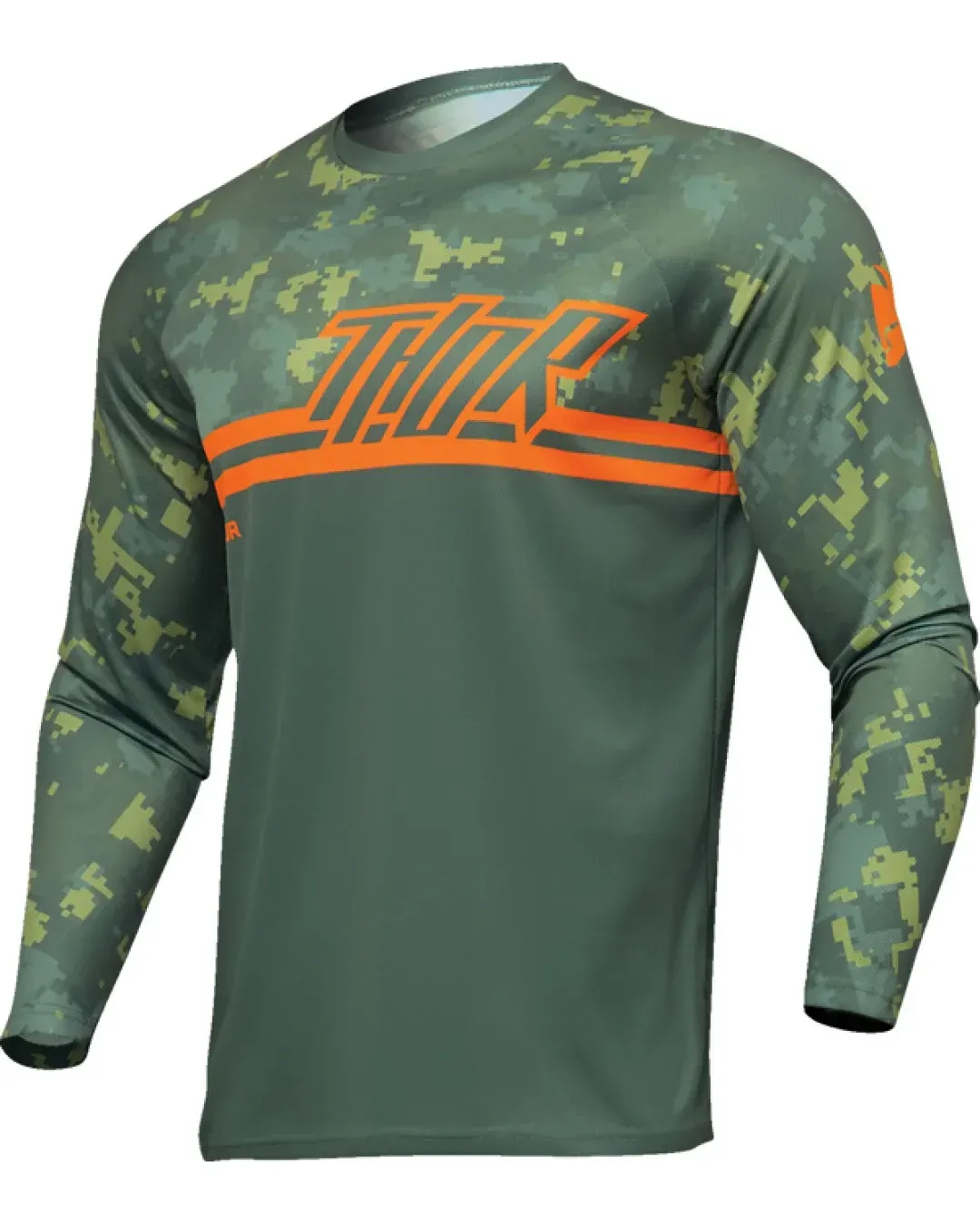 Мотокрос джърси THOR SECTOR DIGI GREEN/ORANGE