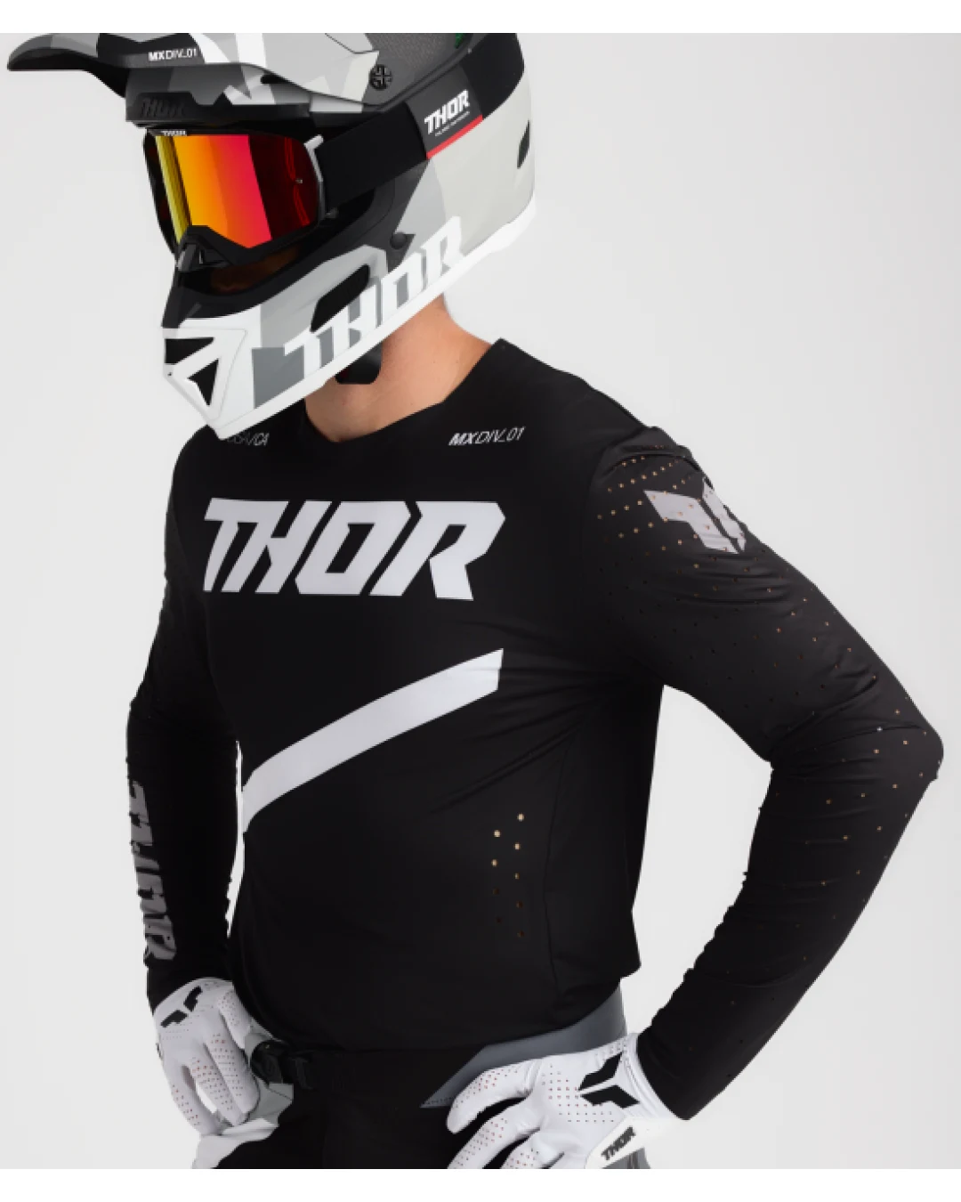 Мотокрос джърси THOR SPORTMODE BRAVE BLACK