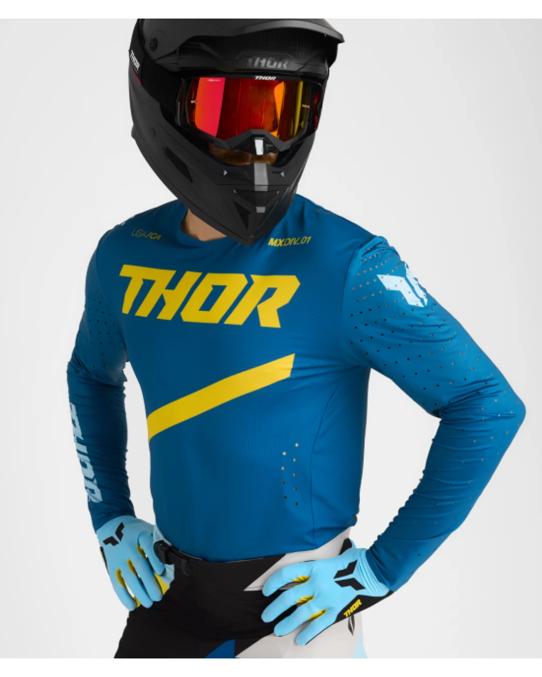 Мотокрос джърси THOR SPORTMODE BRAVE BLUE