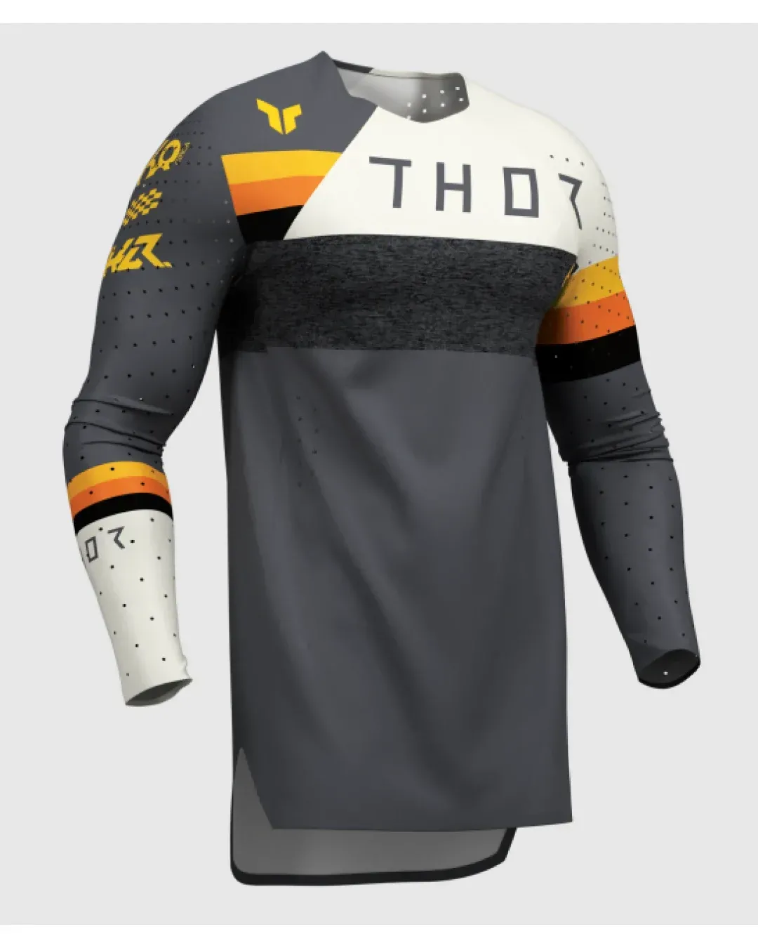 Мотокрос джърси THOR SPORTMODE LEAGUE CHAR/WHT