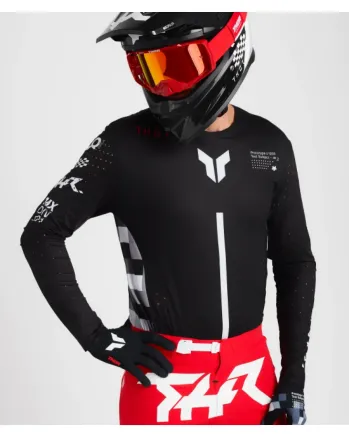 Мотокрос джърси THOR SPORTMODE RIOT BLACK/RED