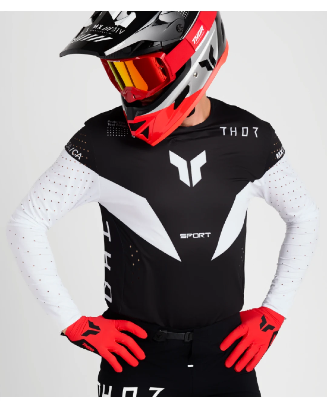 Мотокрос джърси THOR SPORTMODE STRIKE BLACK