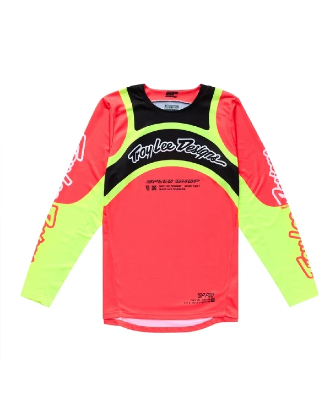 Мотокрос джърси TROY LEE DESIGNS GP Pro  Swerve Jersey - Infra Red/Yellow