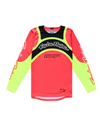 Мотокрос джърси TROY LEE DESIGNS GP Pro  Swerve Jersey - Infra Red/Yellow