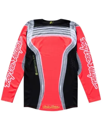 Mотокрос джърси TROY LEE DESIGNS SE PRO Stripes Jersey - Infra Red/Black
