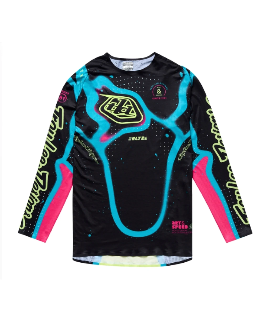 Mотокрос джърси TROY LEE DESIGNS SSE Ultra Membrane Jersey - Black/Yellow