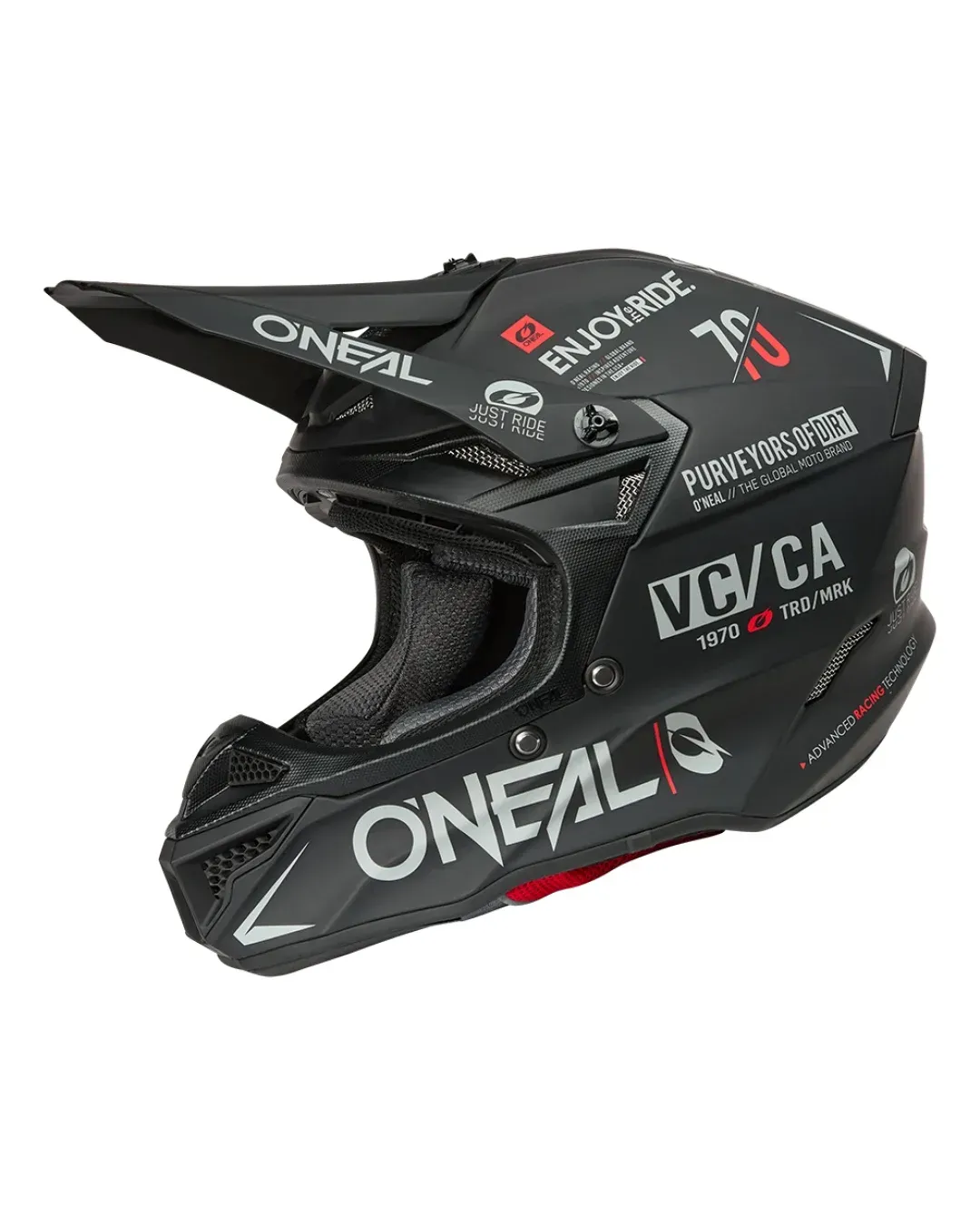 Мотокрос каска 5SERIES POLYACRYLITE BRAND BLACK/GRAY V.26