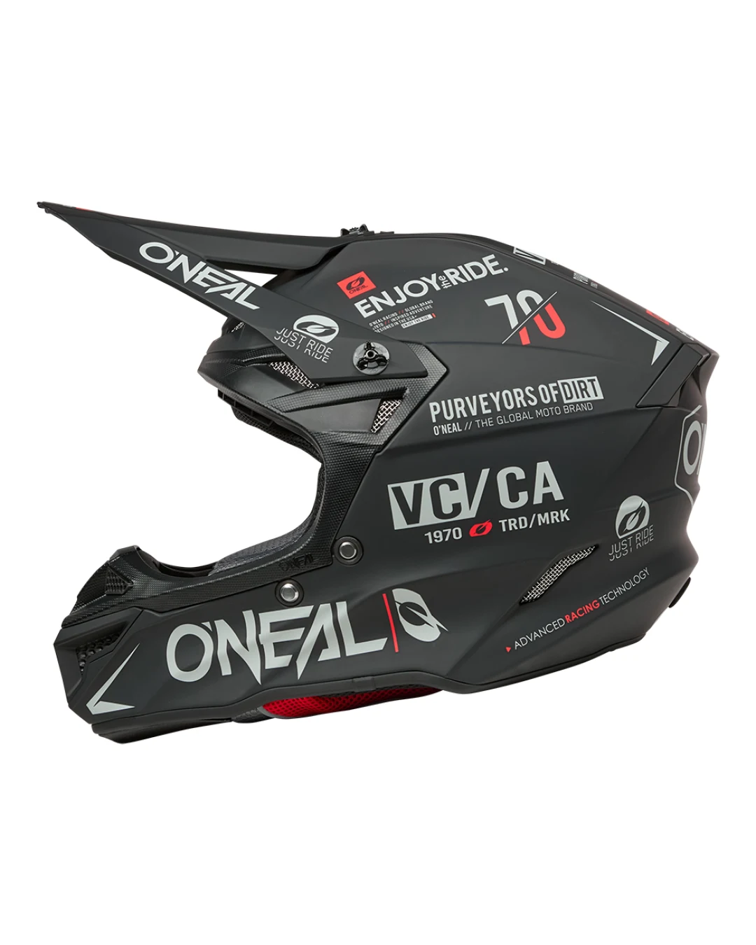 Мотокрос каска 5SERIES POLYACRYLITE BRAND BLACK/GRAY V.26