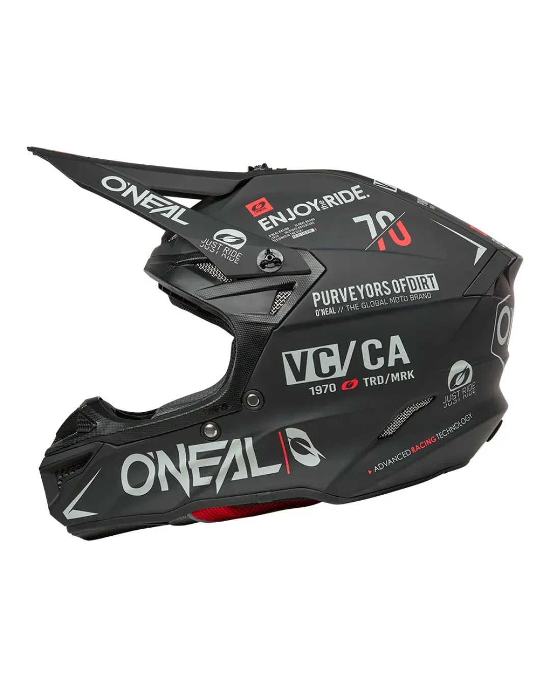 Мотокрос каска 5SERIES POLYACRYLITE BRAND BLACK/GRAY V.26