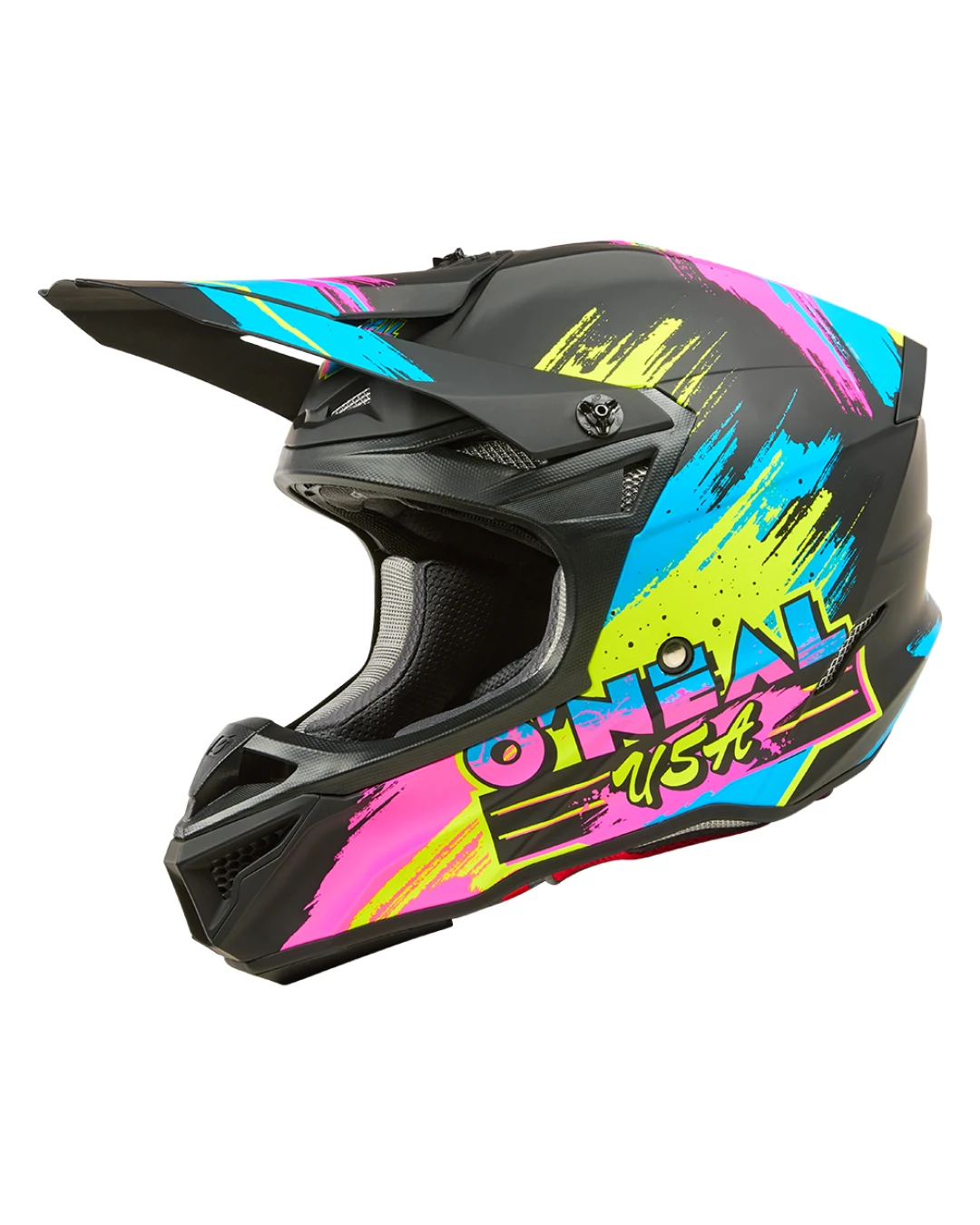 Мотокрос каска 5SERIES POLYACRYLITE RESEDA BLACK/NEON V.26