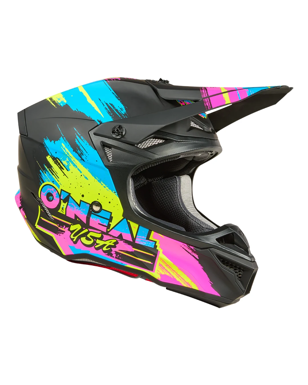 Мотокрос каска 5SERIES POLYACRYLITE RESEDA BLACK/NEON V.26