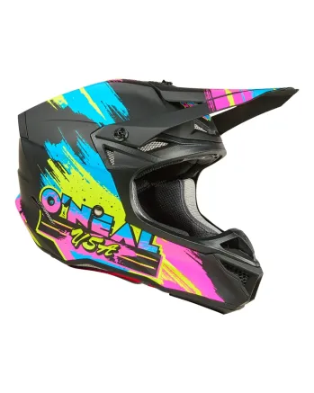 Мотокрос каска 5SERIES POLYACRYLITE RESEDA BLACK/NEON V.26