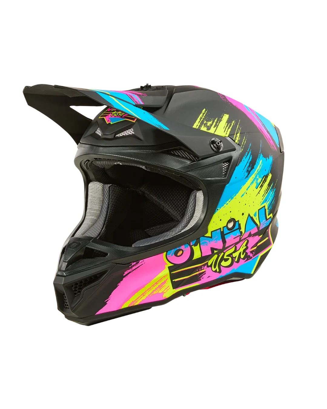 Мотокрос каска 5SERIES POLYACRYLITE RESEDA BLACK/NEON V.26