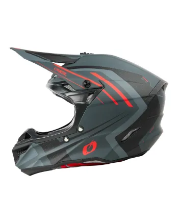 Мотокрос каска 5SERIES POLYACRYLITE SPIKE GRAY/RED V.25