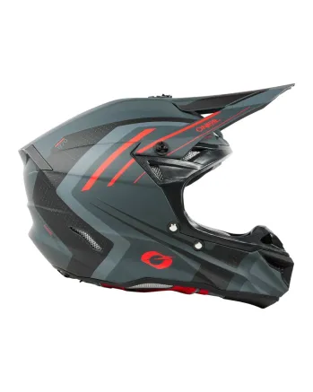 Мотокрос каска 5SERIES POLYACRYLITE SPIKE GRAY/RED V.25