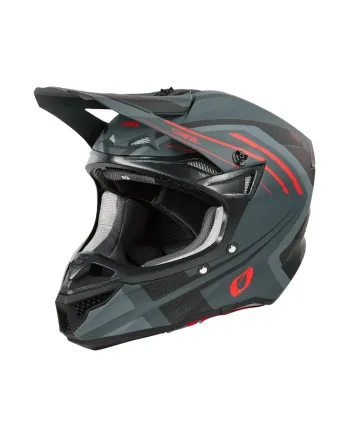 Мотокрос каска 5SERIES POLYACRYLITE SPIKE GRAY/RED V.25