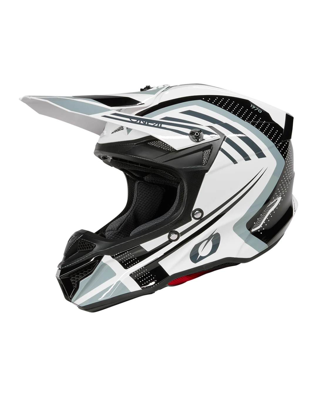 Мотокрос каска 5SERIES POLYACRYLITE SPIKE WHITE/BLACK V.25