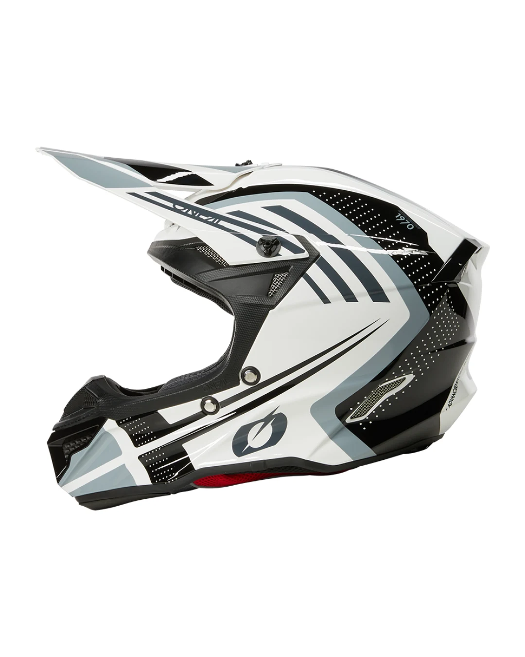 Мотокрос каска 5SERIES POLYACRYLITE SPIKE WHITE/BLACK V.25