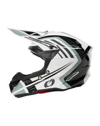 Мотокрос каска 5SERIES POLYACRYLITE SPIKE WHITE/BLACK V.25