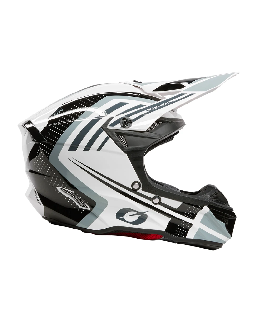 Мотокрос каска 5SERIES POLYACRYLITE SPIKE WHITE/BLACK V.25