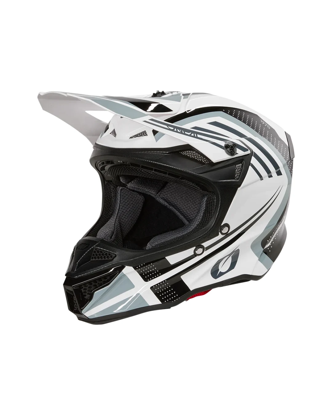 Мотокрос каска 5SERIES POLYACRYLITE SPIKE WHITE/BLACK V.25