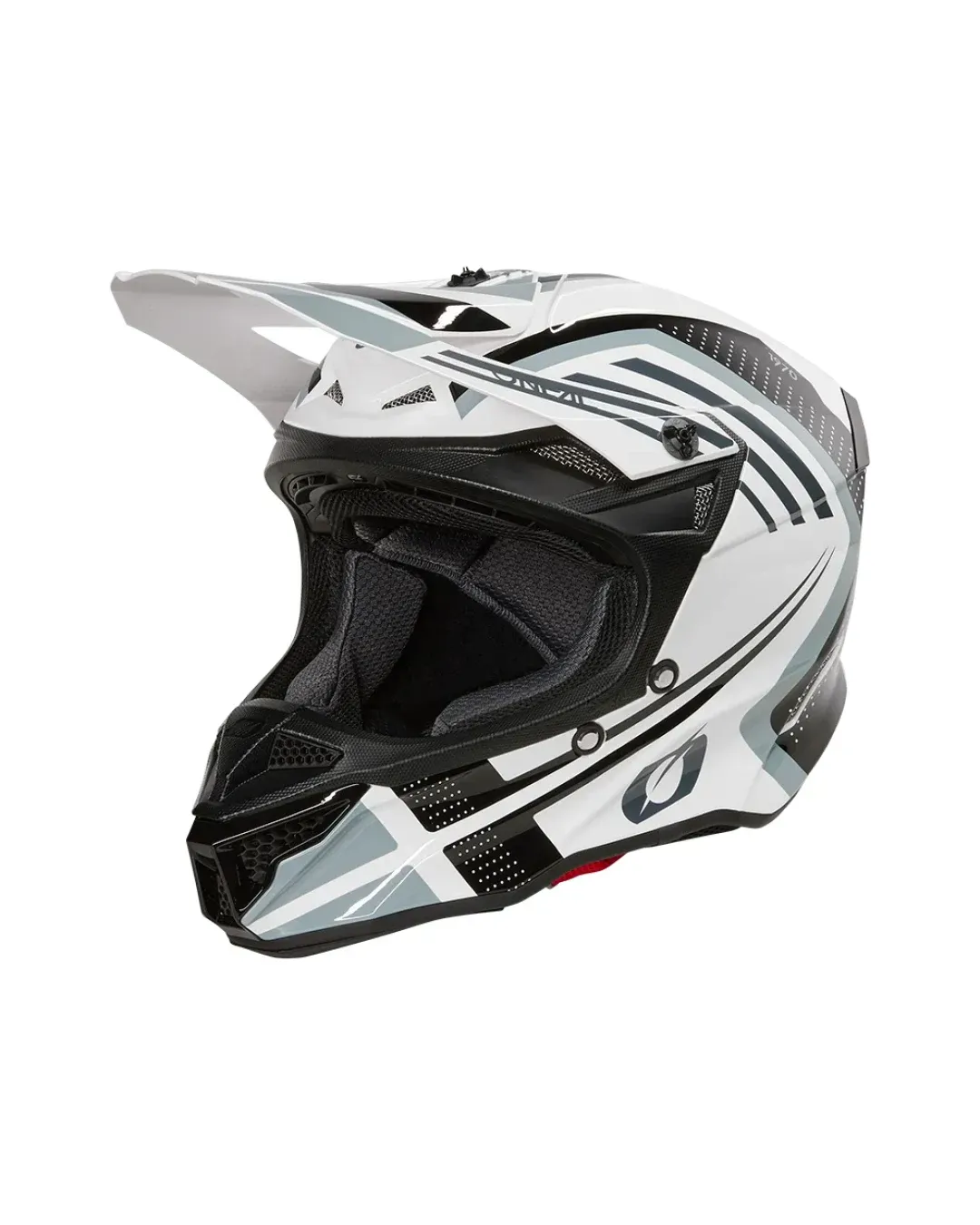 Мотокрос каска 5SERIES POLYACRYLITE SPIKE WHITE/BLACK V.25