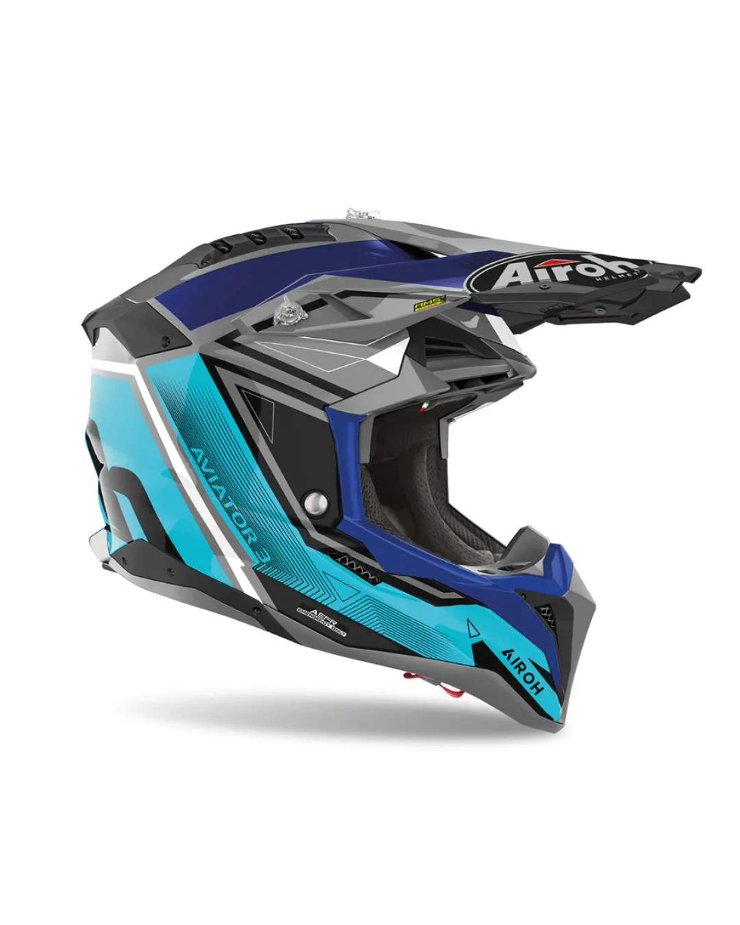Мотокрос каска AIROH AVIATOR 3 League Blue Gloss
