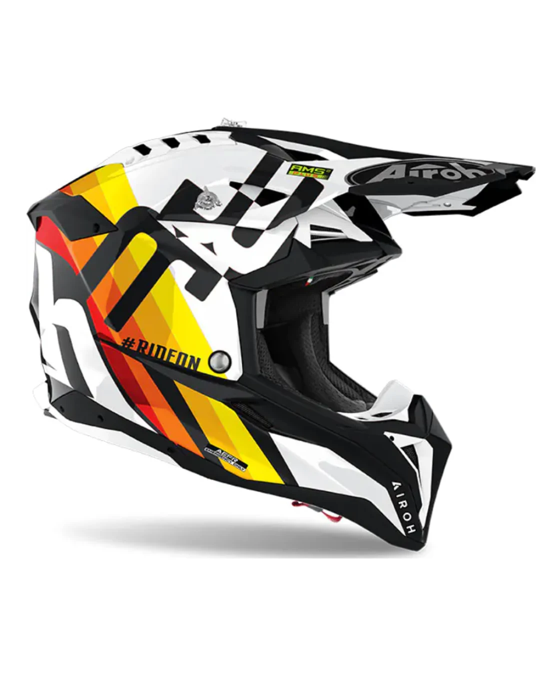 Мотокрос каска AIROH AVIATOR 3 RAINBOW/WHITE GLOSS