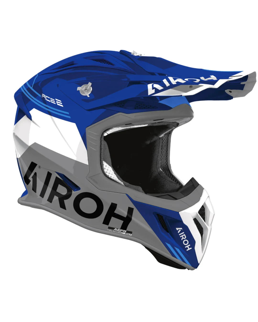 Мотокрос каска AIROH AVIATOR ACE 2 FURY BLUE GLOSS