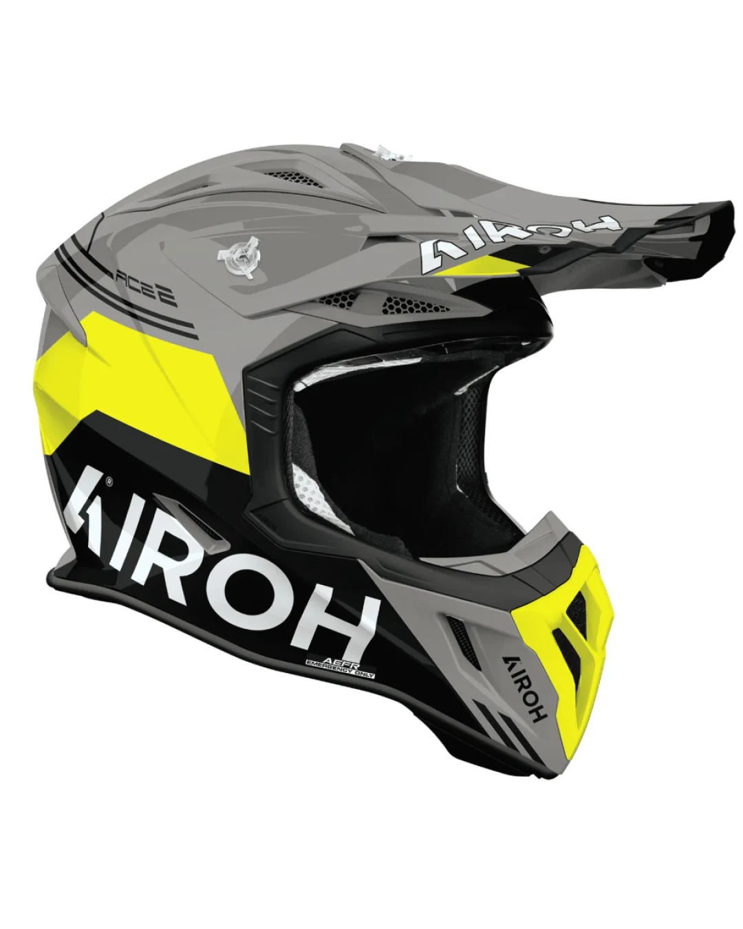 Мотокрос каска AIROH AVIATOR ACE 2 FURY YELLOW GLOSS