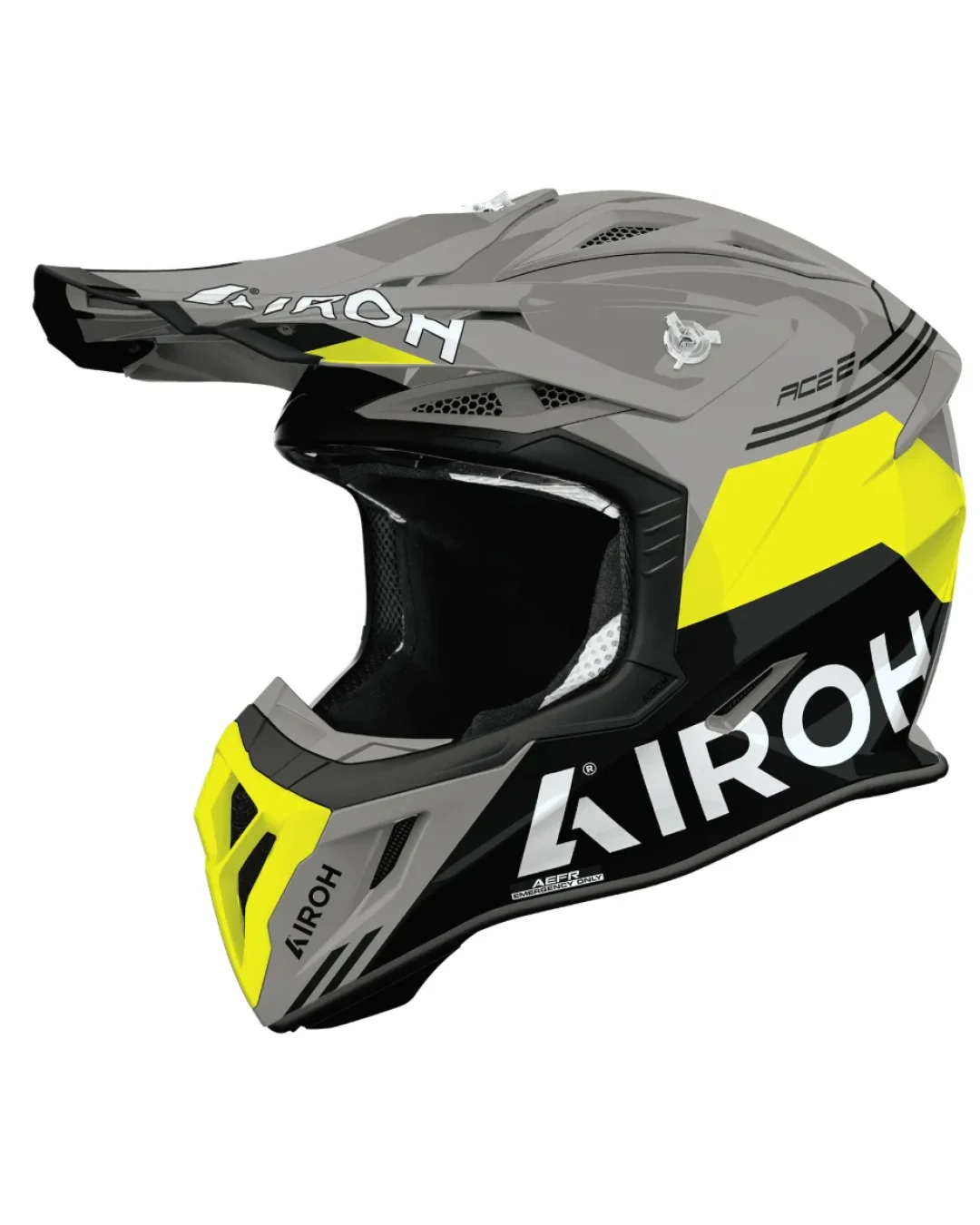 Мотокрос каска AIROH AVIATOR ACE 2 FURY YELLOW GLOSS