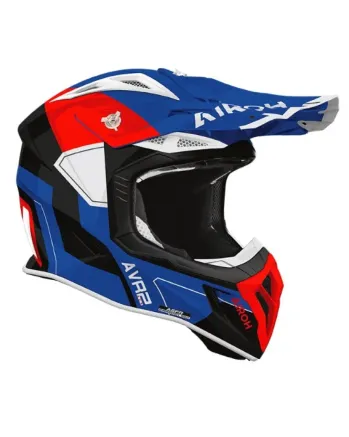 Мотокрос каска AIROH AVIATOR ACE 2 SHIELD BL/RD GLOSS