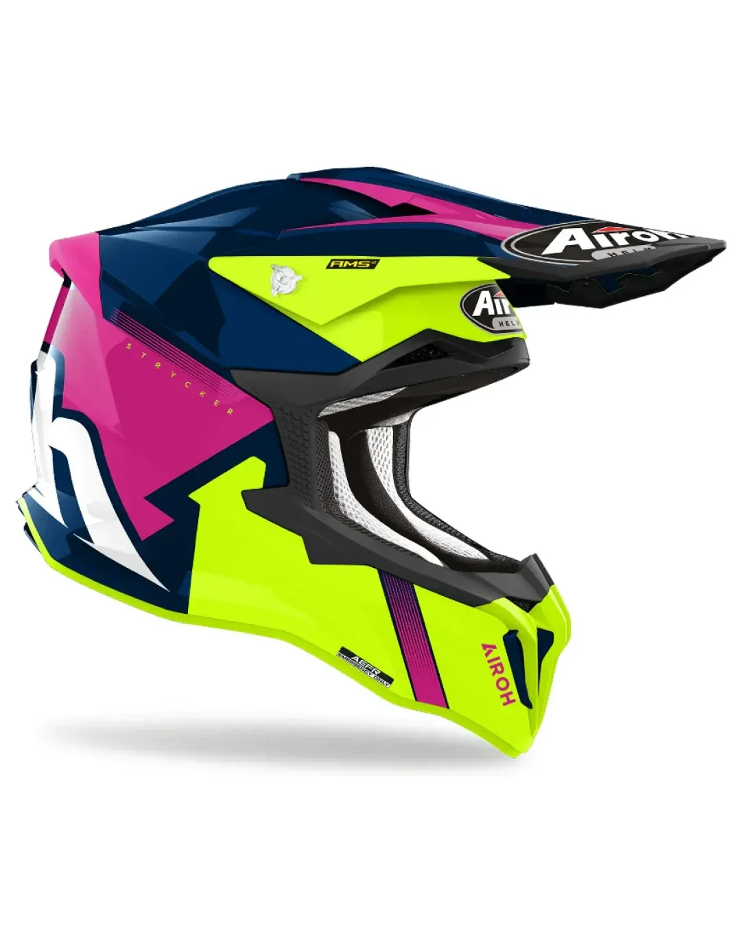 Мотокрос каска AIROH STRYCKER BLAZER BLUE PINK GLOSS